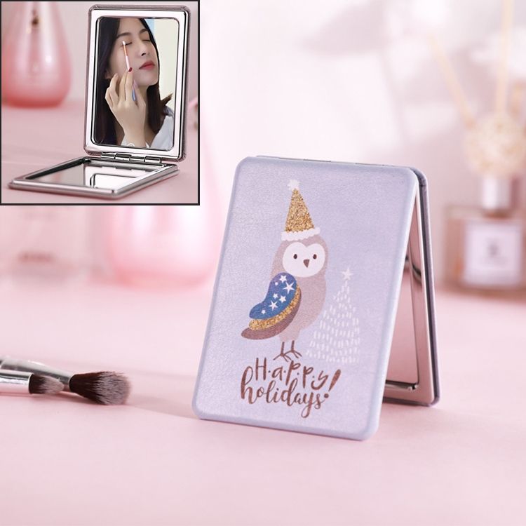 Portable Mini Princess Mirror Double-sided Glass Mirror
