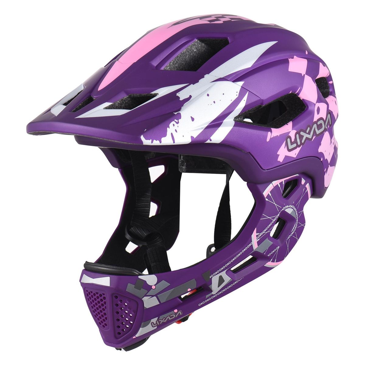 Kids Cycling Helmet Detachable Full Face Helmet Adjustable Cycling Helmet for for Children Cycling