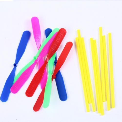 100Pcs Funny Dragonfly Shape Hand Push Flying Propeller Outdoor Sports Game Kids Summer Toys Gift For Children Party Times
