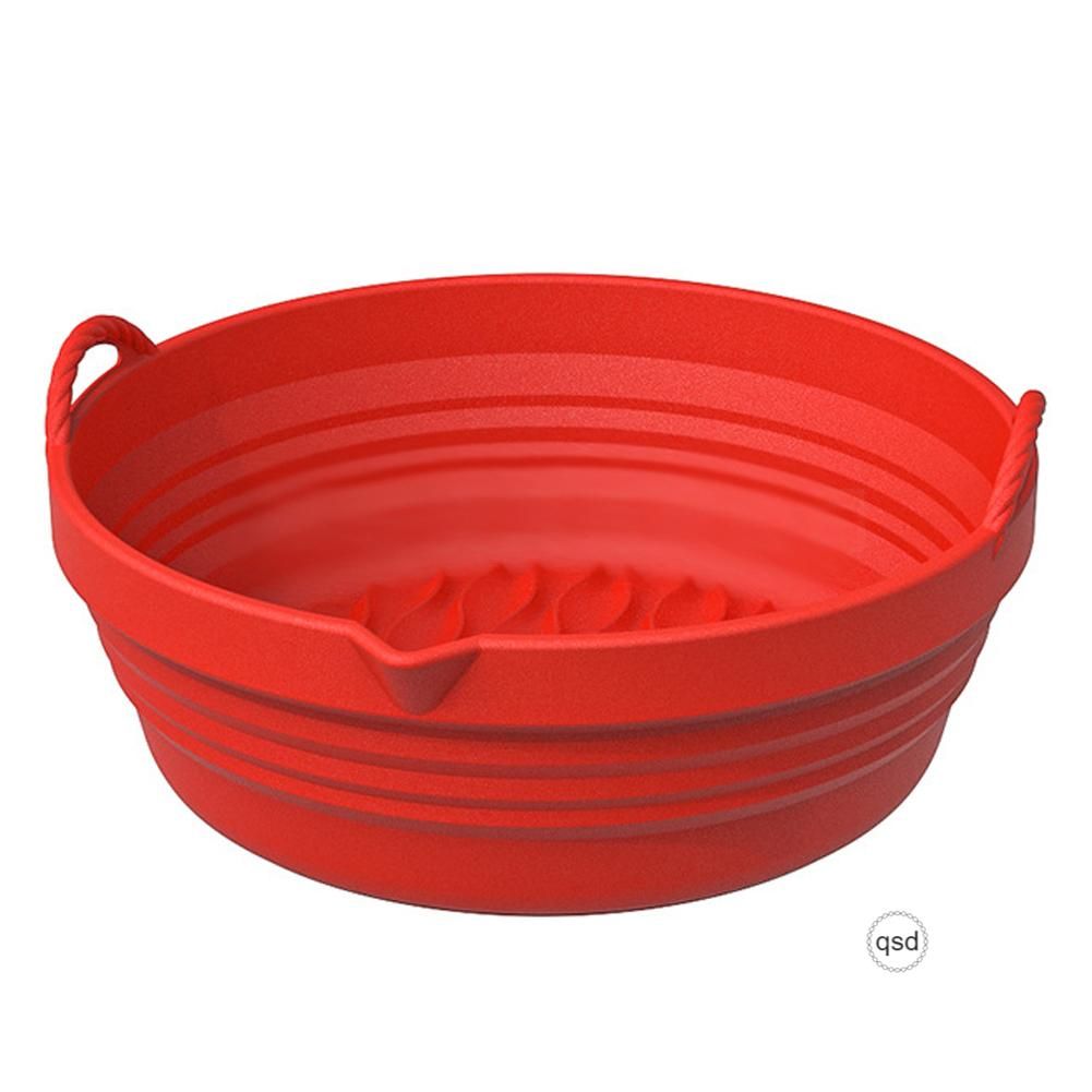 Air-Fryer Silicone Tray Foldable Basket Pot Replacement With