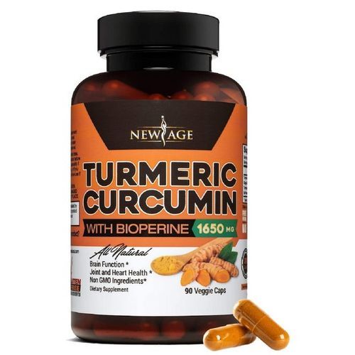 Turmeric Curcumin 1650Mg 90Caps 95% Standardized Curcuminoids