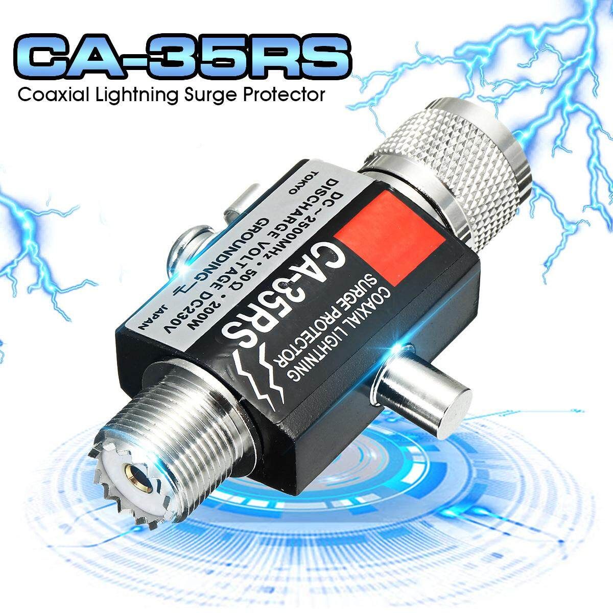 CA-35RS Coaxial Lightning Surge Protector Arrester Male To Female UHF Connector