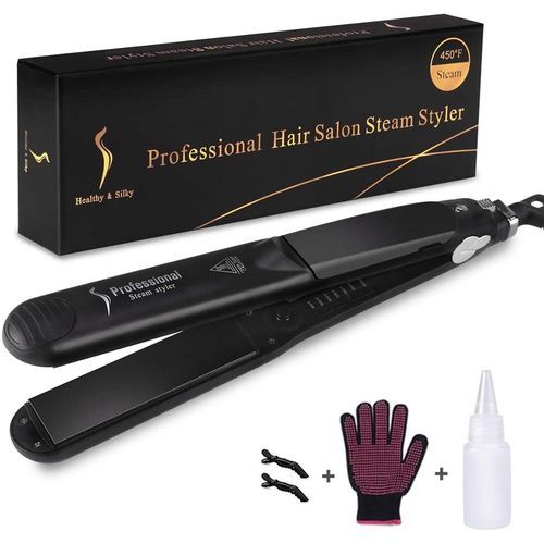 Hair Straightener 2 In 1 Ceramic  Hair  Professional Salon Straightening Curling Styling Tool A