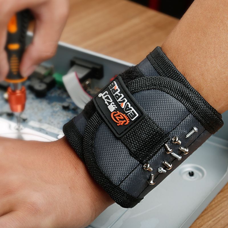 For Perfect Holding Your Repair For Tool Magnets Bits Bag, Nails, Auto Magnetic Wristband Great Drill Strong Screws, For With