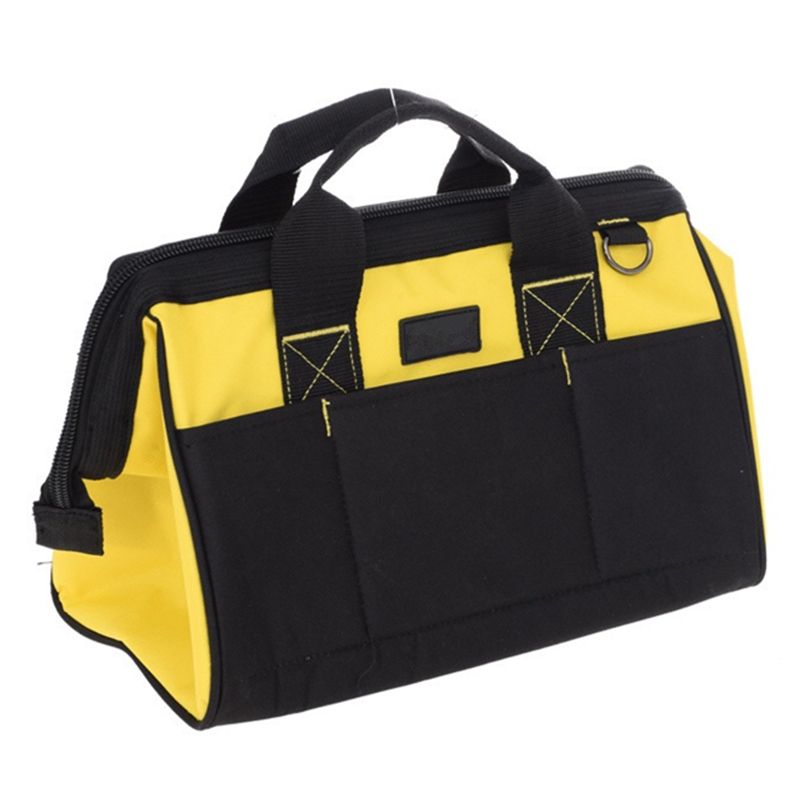 14 Inches Electrician Tool Bag Handbag Single Shoulder Oxford Cloth Waterproof Large Capacity Repair Toolkit