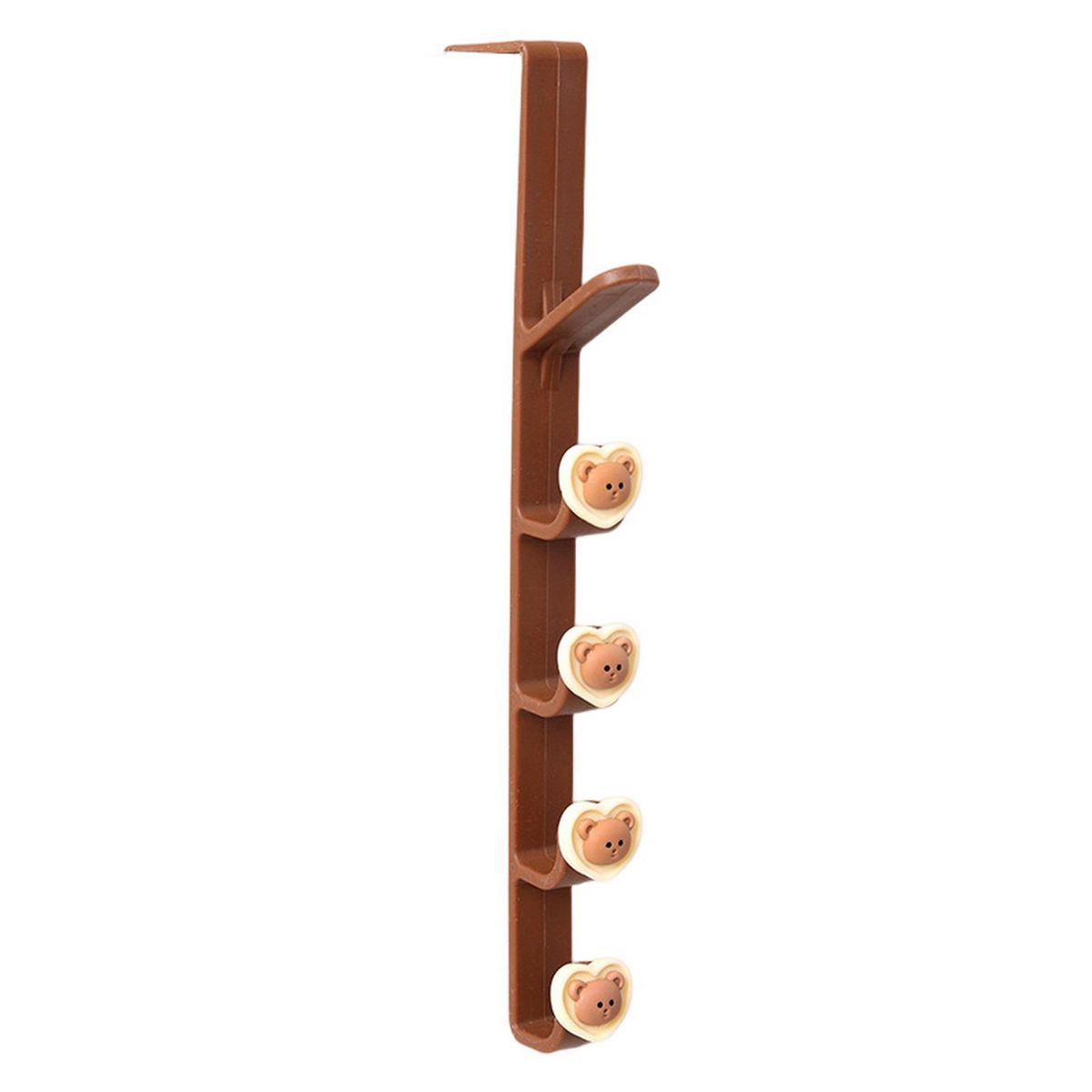 Door Back Hook Hair Band Door Back Storage Rail Brown