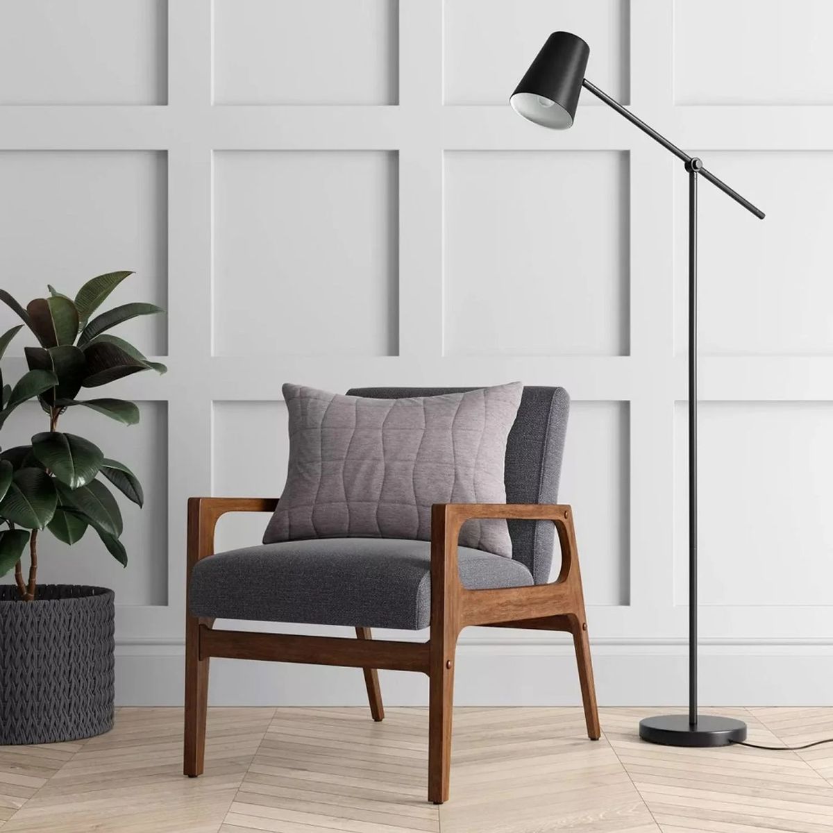 Project 62 Cantilever Floor Lamp - Black