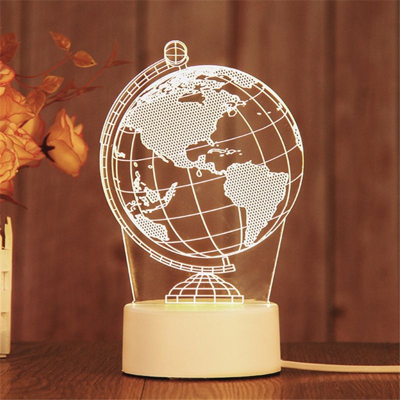 3D MoonLight LED Light Indoor Bedside Night Lamp