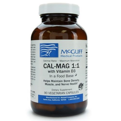 Cal-Mag 1:1 W/Vitamin D3 Vegicaps 90/Bottle