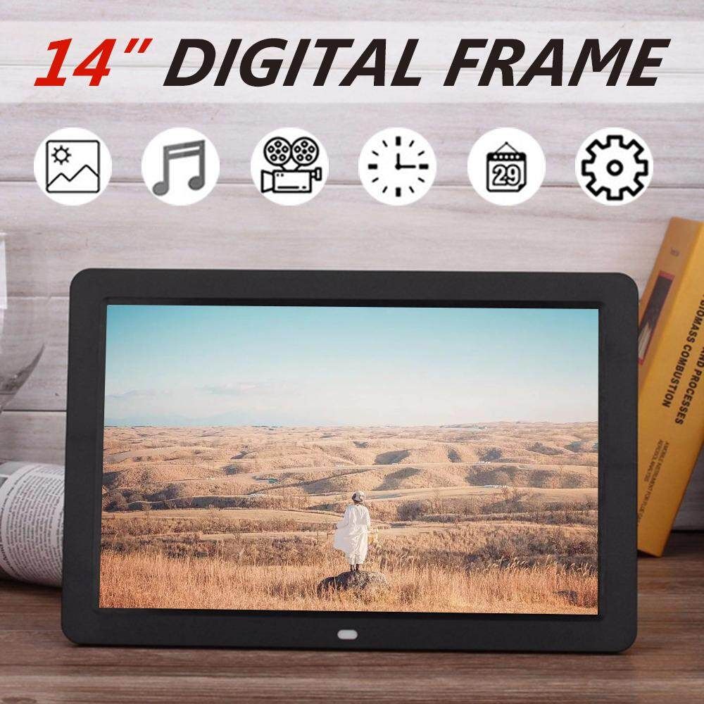 12''/14''/15.4'' HD Digital Photo Frame Album Music Movie Picture Player Remote 14 Inches