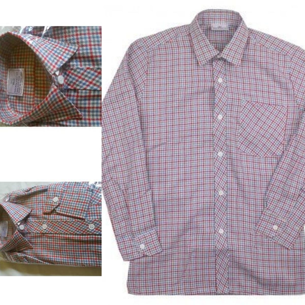 Boy's Checked Long Sleeved Shirt-Multicolour-RED