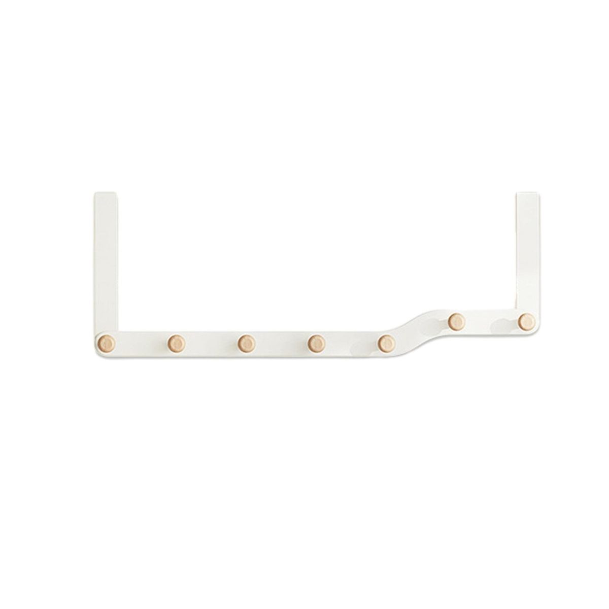8-hook Door Hook Doorspace Hooks Heavy Duty Over-the-door for Clothes White
