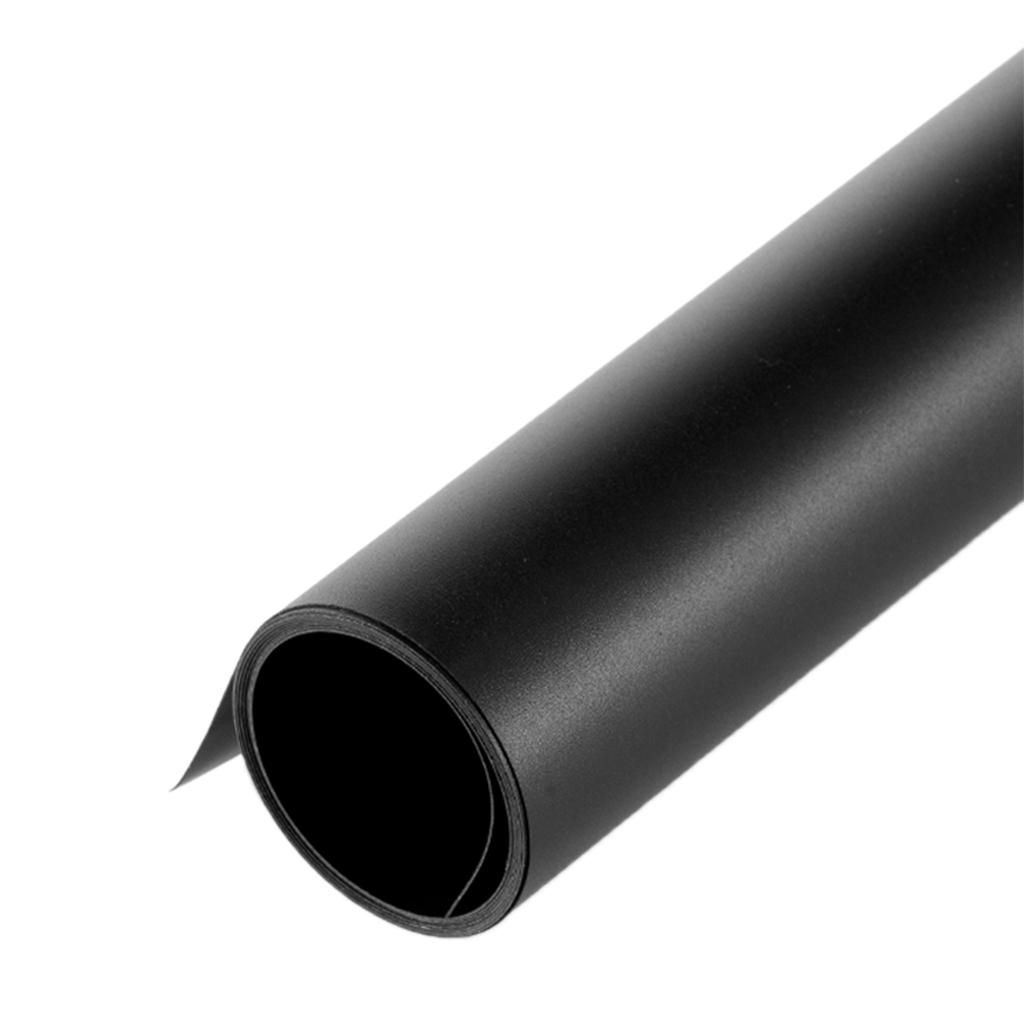 50x50cm Solid PVC Background Backdrop Black