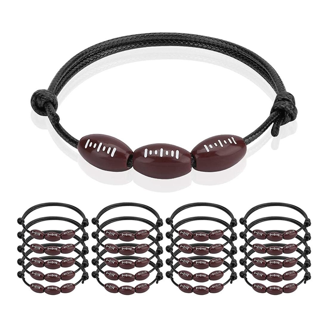 20 Pcs Baseball Charm Bracelets Baseball
