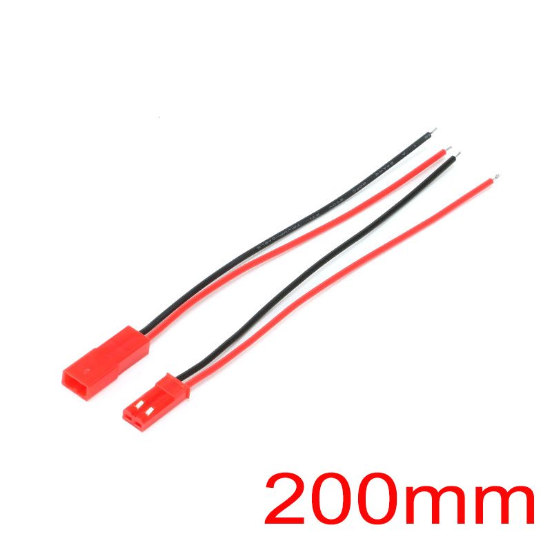 5pair~100pairs 2pin 100mm 200mm 2 P JST Plug Connector