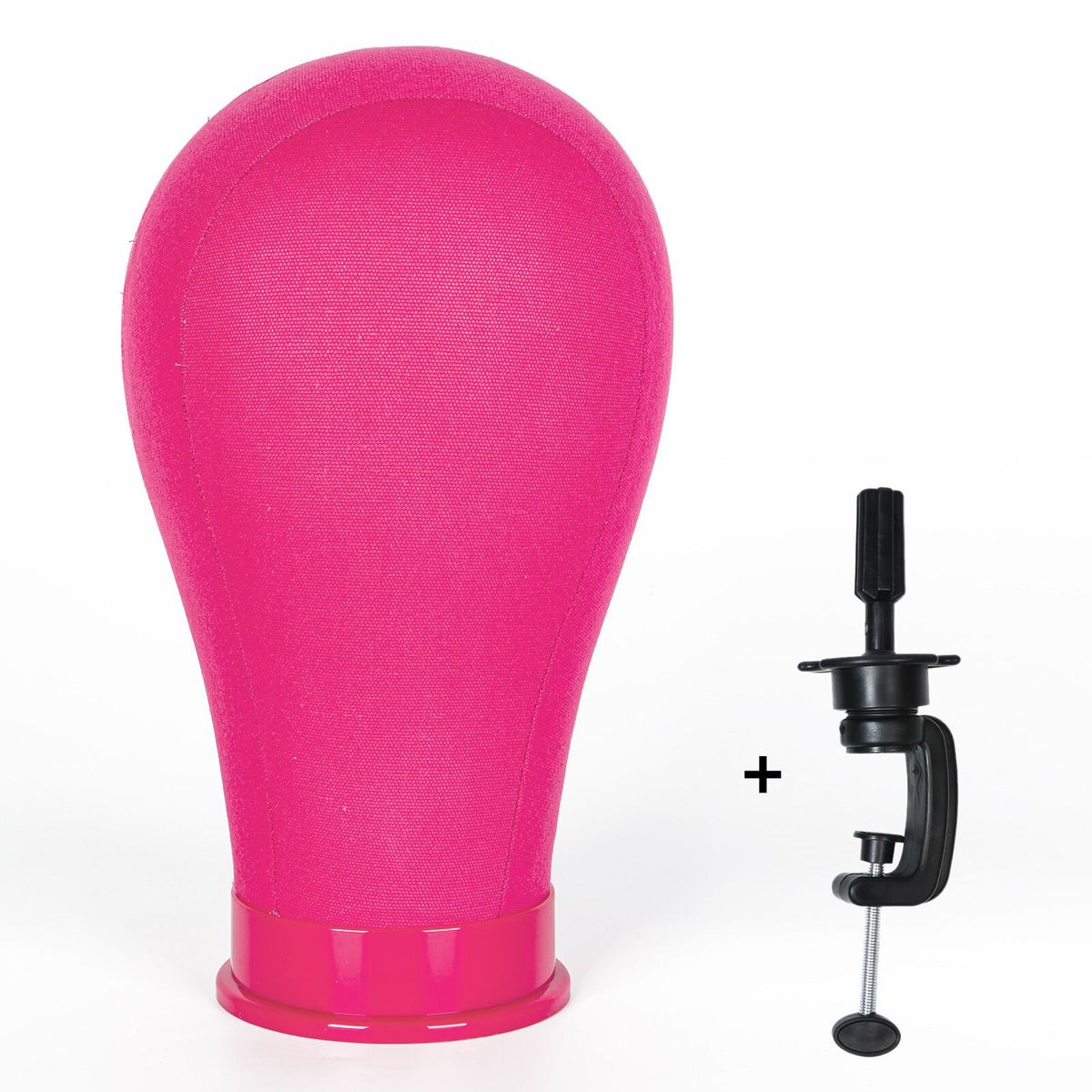 Colorful Canvas Block Head Rose Red Hats Wigs Stand