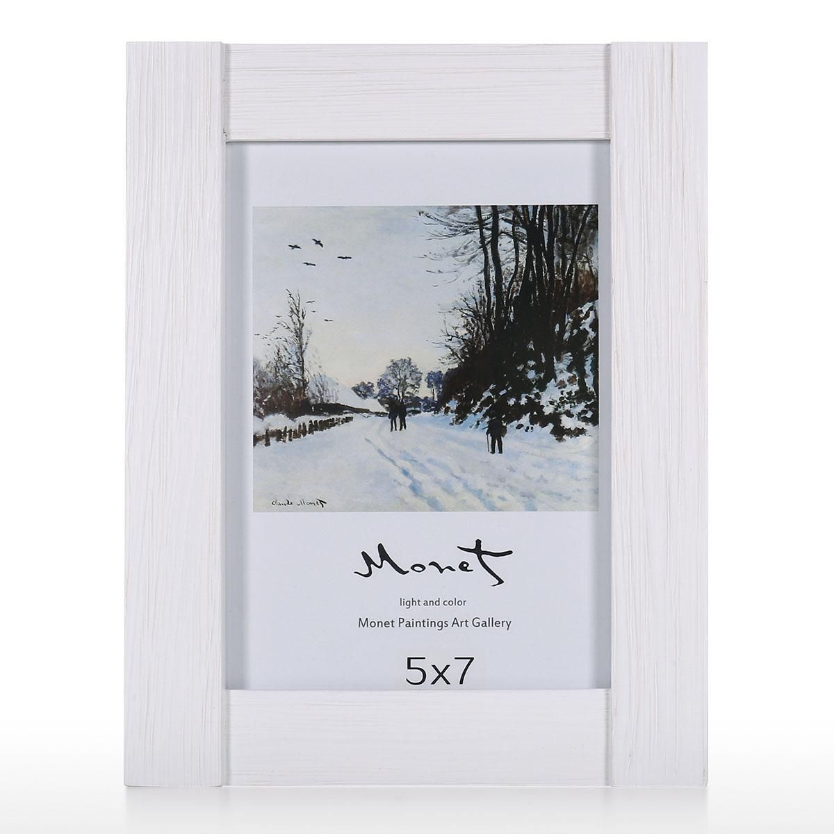 Wood Photo Framework Real Glass Display Picture Framework Table Top Desktop Display 5x7