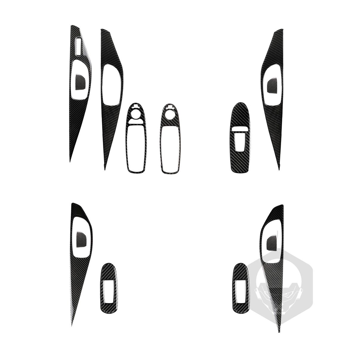 Carbon Fiber Automotive Door Interior Stickers Replacement For Infiniti Q50 Q60 QX50 QX60 Accessories
