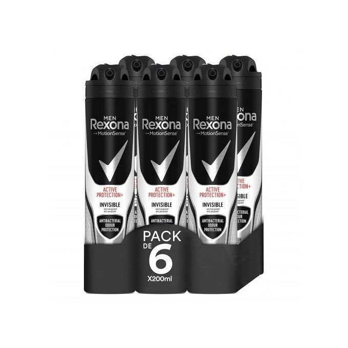 Men Active Protection + Invisible Antiperspirant 200ml X 6
