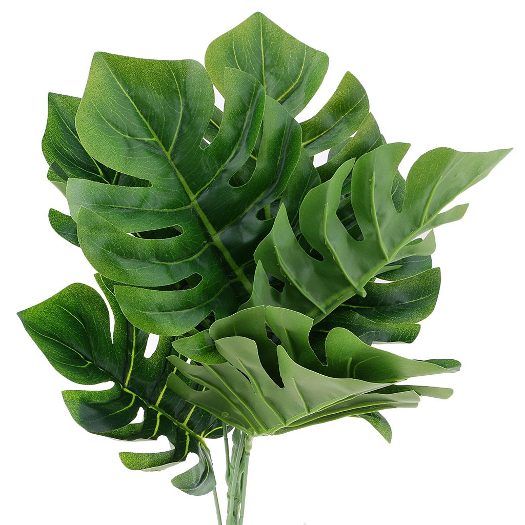 1 Bouquet 9 Fork Simulation Plants Palm Tree Turtle Leaves Bonsai
