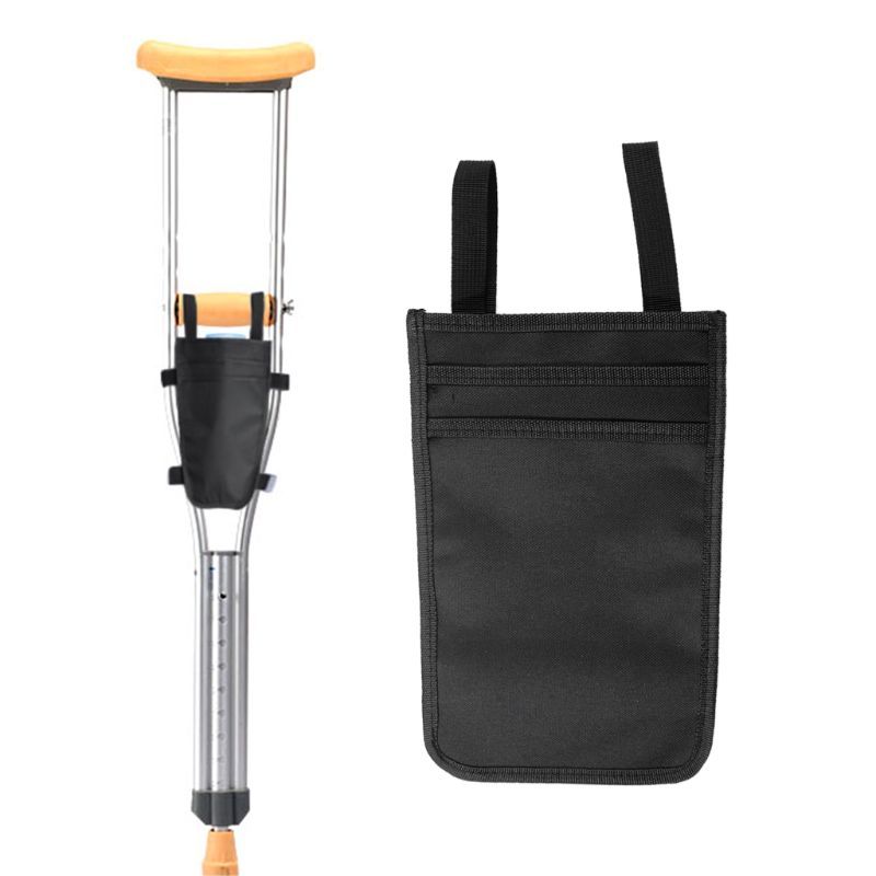 Bottle Forearm Tote Pockets Phone Use Pouch Bag Leg Walking Broken Hanging Crutches Stick Storage Ergonomic