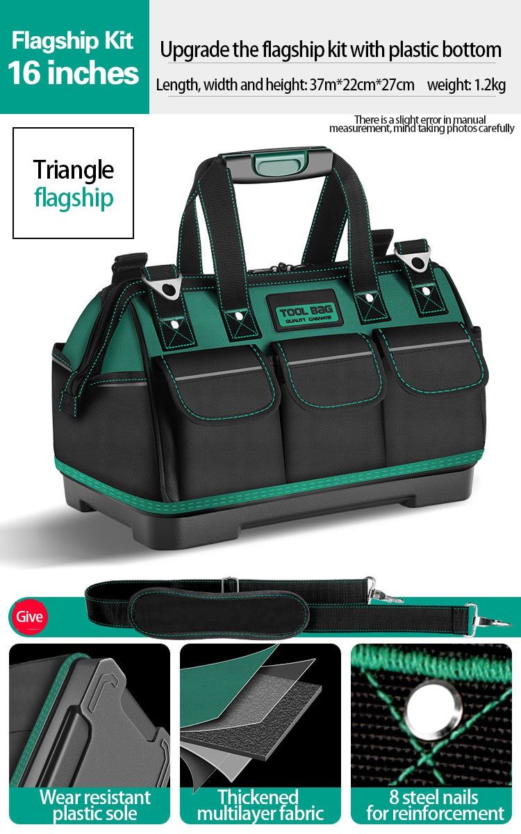 Wear-resistant Oxford Cloth Tool Bag Multi-function Repair Tool Box Hardware Electrician Waist Bag Portable Storage Bag