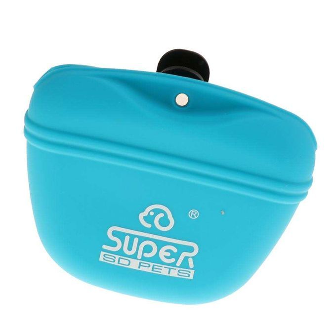 Dog Treat Bag, Training Pouch, Pet Bag Dispenser Treat Pocket, Blue