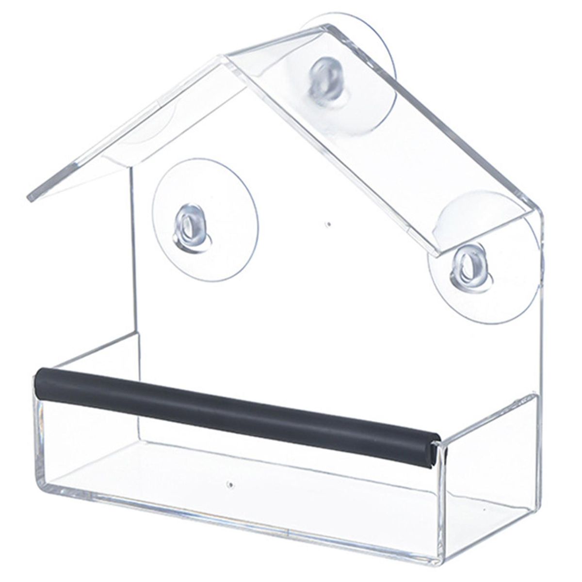Strong Suction Cup Bird Feeder View Bird Feeder Easy-clean Acrylic Clear
