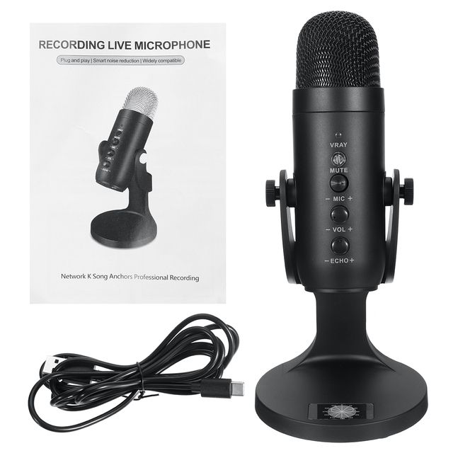 Mu-900 Usb Condenser Microphone Stand Gaming Streaming