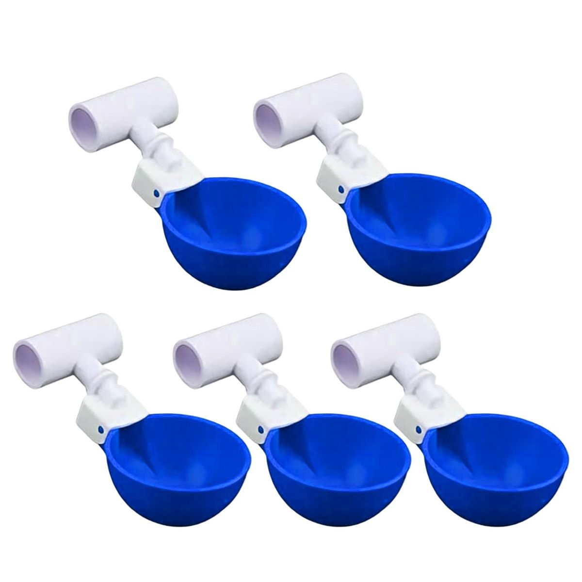 5Pcs Chicken Waterer Large Automatic Chicken Waterer Cup Blue