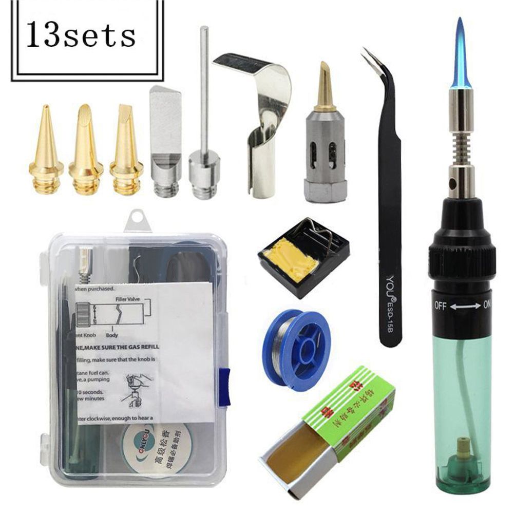 13 In 1  Gas Gun Soldering  Cordless Welding Torch Pen Tool