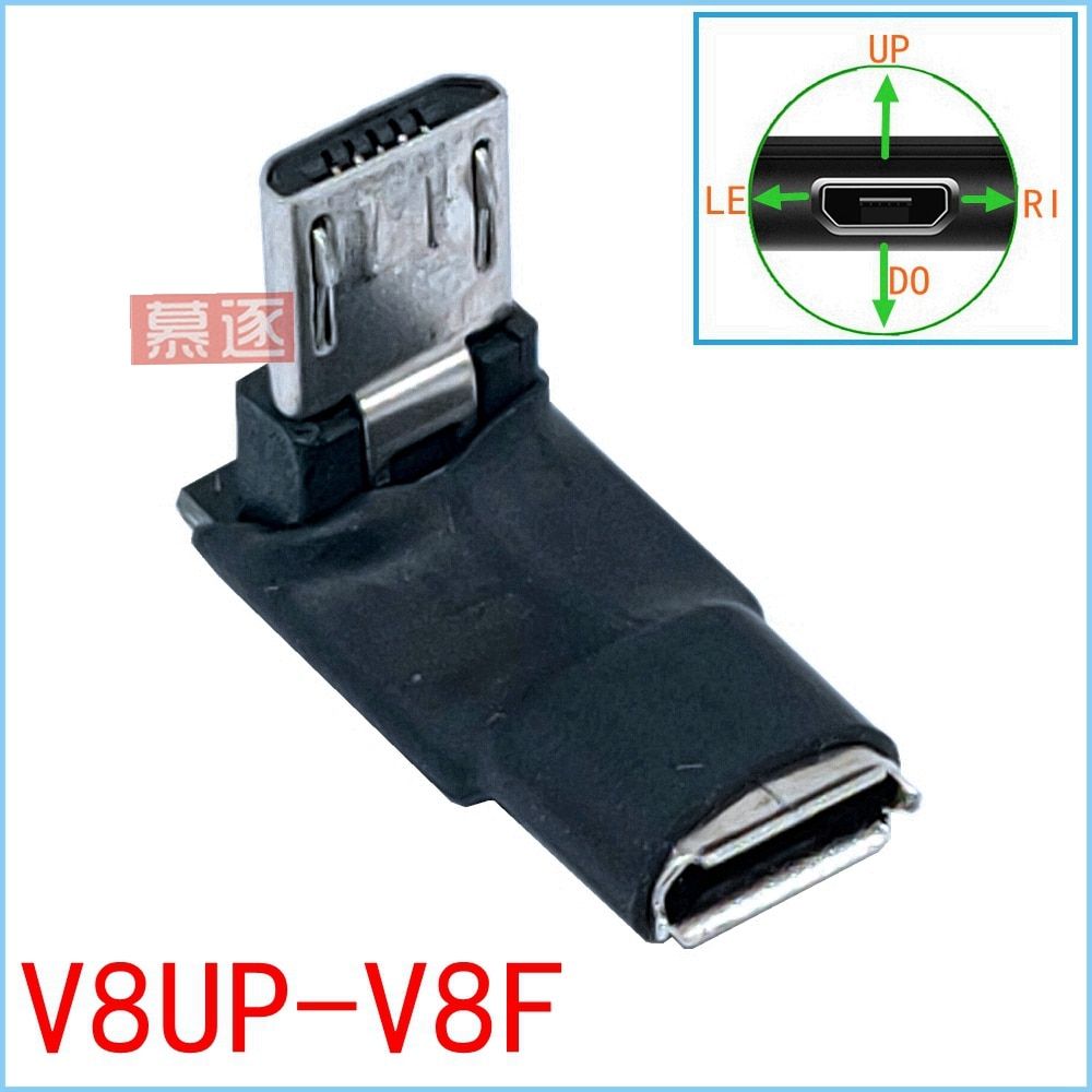 Micro USB Extension Cable Super Speed Android Elbow