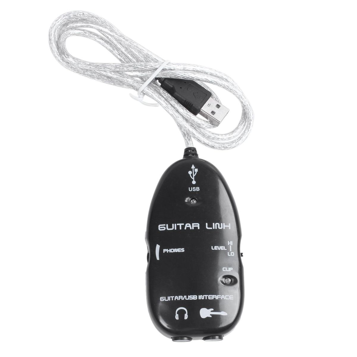 Guitar to USB Interface Link Cable Adapter /PC Recording CD