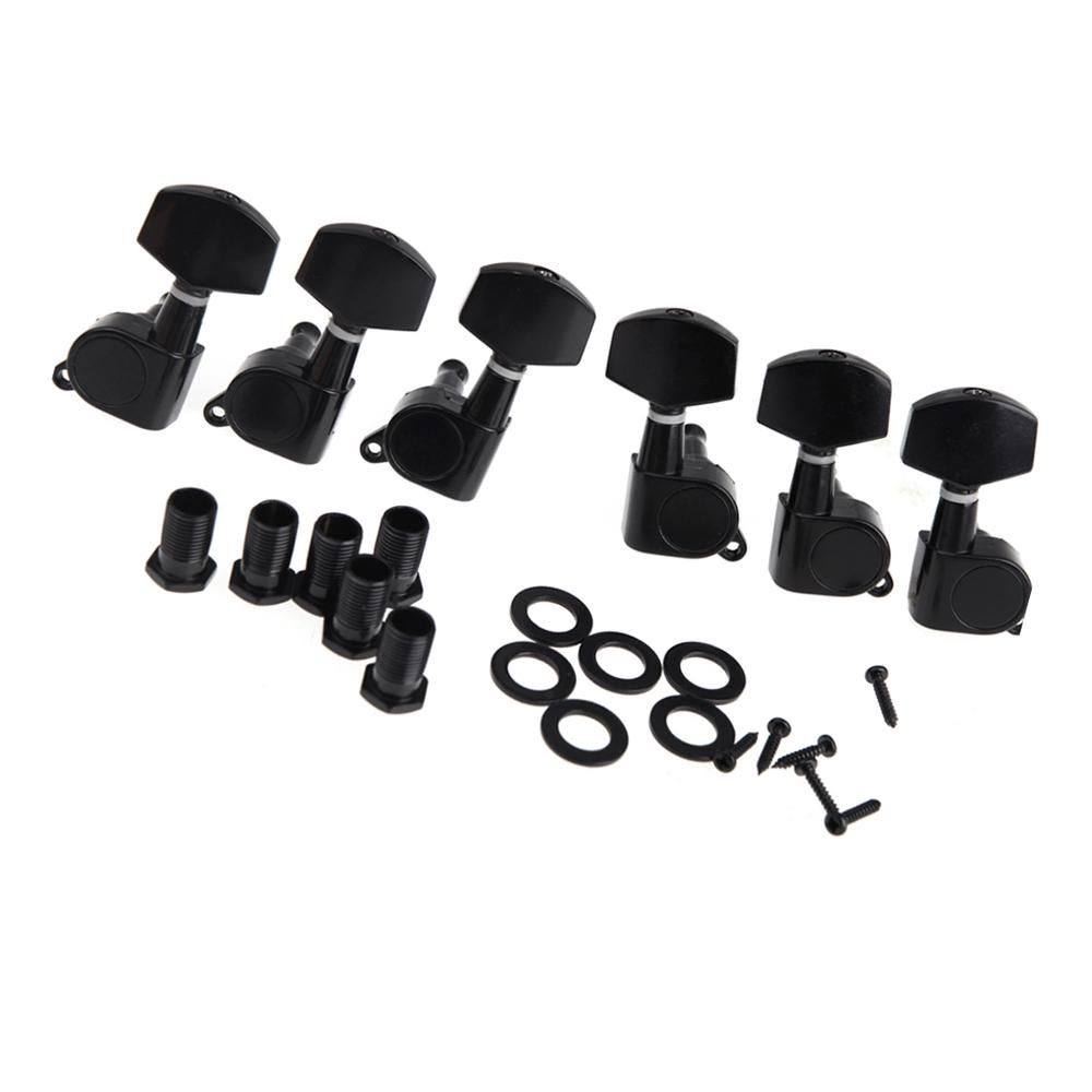 Black Sealed Tuning Pegs Tuner Machine Head 3R 3L Electric/Acoustic Guitar Parts