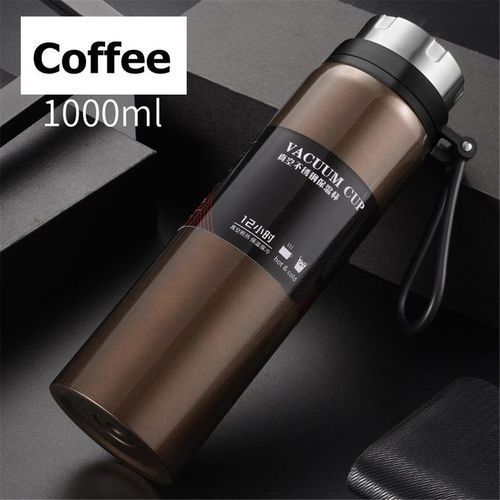 1L Stainless Steel Travel Mug Flask Thermal Hot.