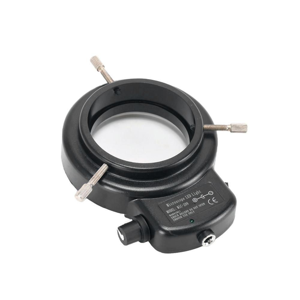 Variable 144 LED Ring Light for Stereo Microscope and Camera Adjustable Illuminator with Dimmer for Stereoscopic Microscope