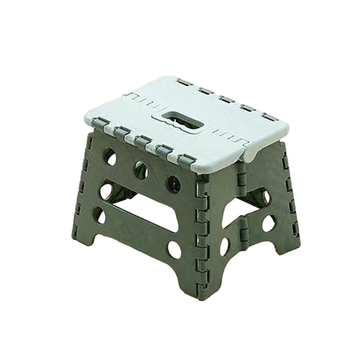 Folding Step Stool Compact Foot Stool Light-Weight Folding Chair Green