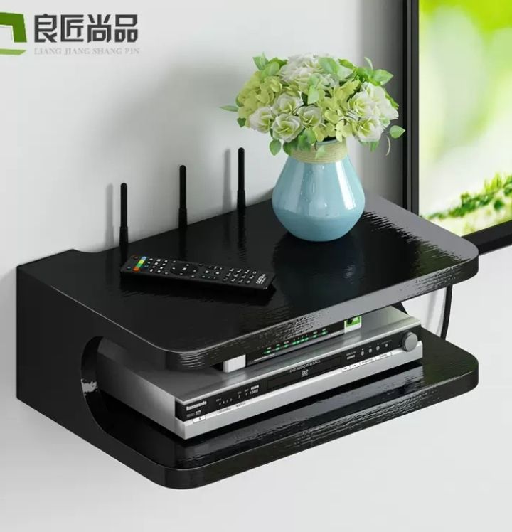 Floating TV Shelf- DVD Audio Decoder Shelf Wall Decor Stand