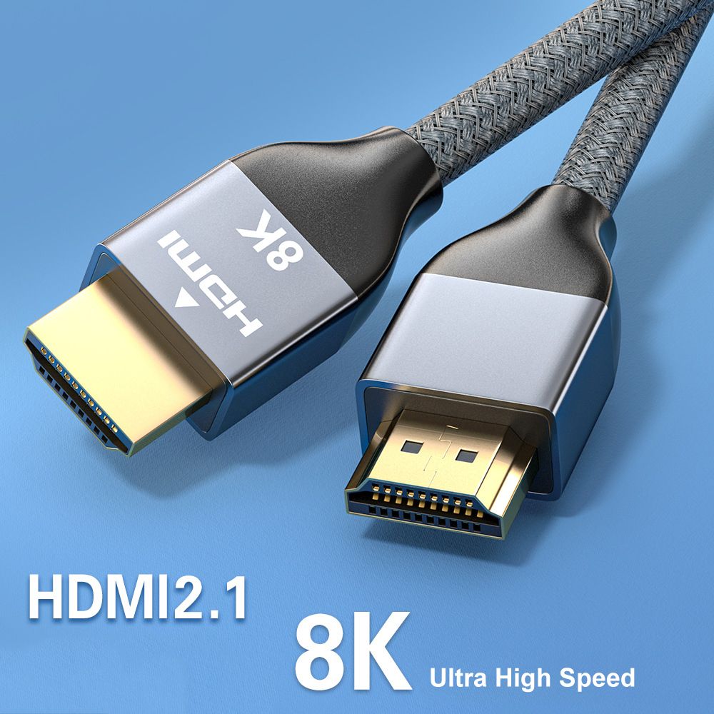 Certified 8K 60HZ HDMI Cable 2.1 HDMI Braided Cord-48Gbps