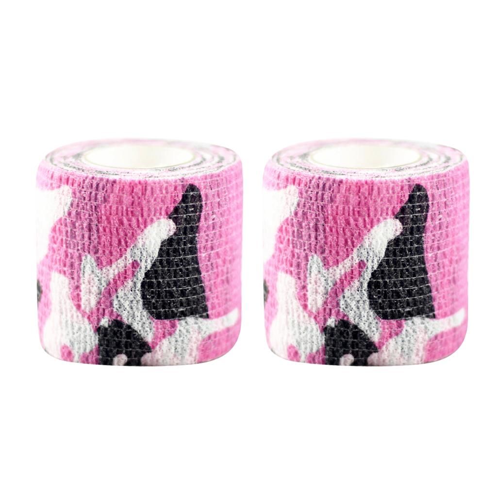 2 Pieces Self-adhesive Wrist Ankle Joints Wrap  Tape  Rose
