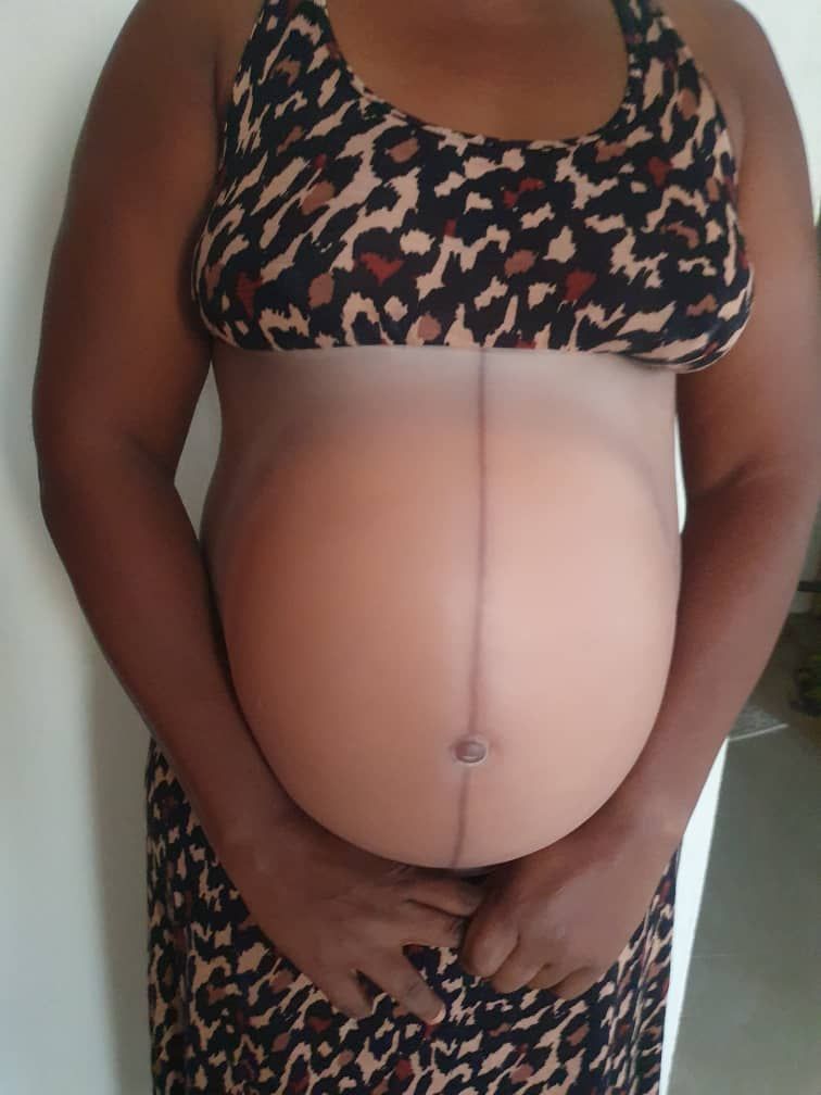 Customized Silicone Fake Pregnancy Linea Nigra
