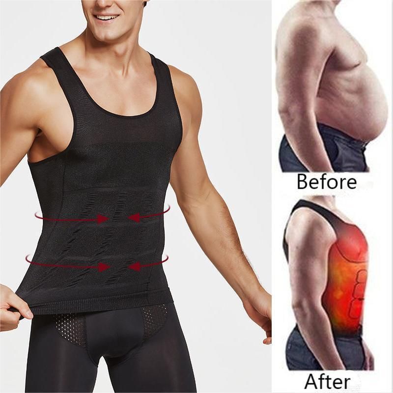 Men Slim Compression Tummy Belly Body Shaper Vest Underwear Trainer Shapewear
