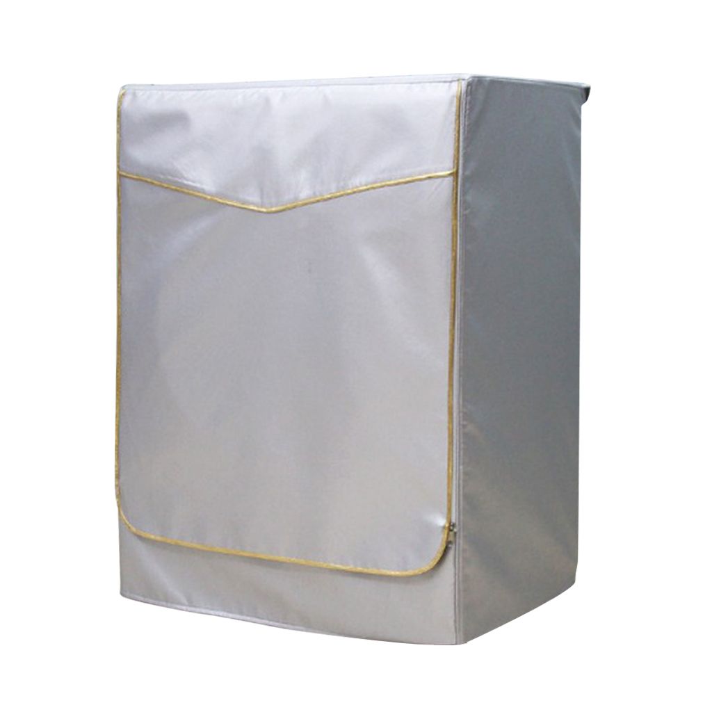 Dust Proof Washing Machine Zip On Dust Guard Cover Top Gold Zip On - L
