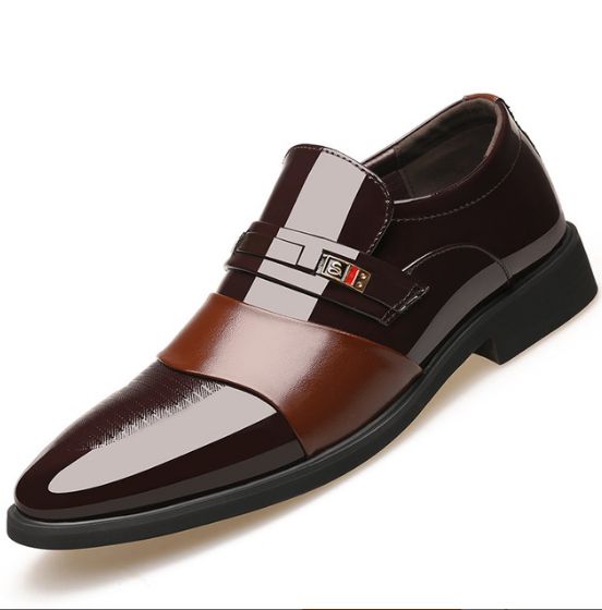 Men's Formal Shoes For Bussiness Dress Leather Shoe -Brown