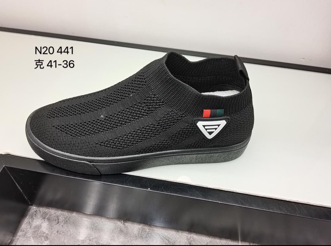 Men Black Slip-on Sneaker