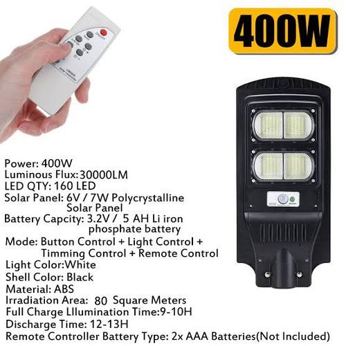 400watts    LED Solar Street Light With Motion Detector