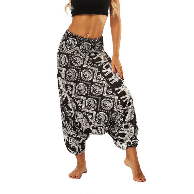 Women Yoga Pant Indian Loose Comfy Soft Leg KT010_One Size