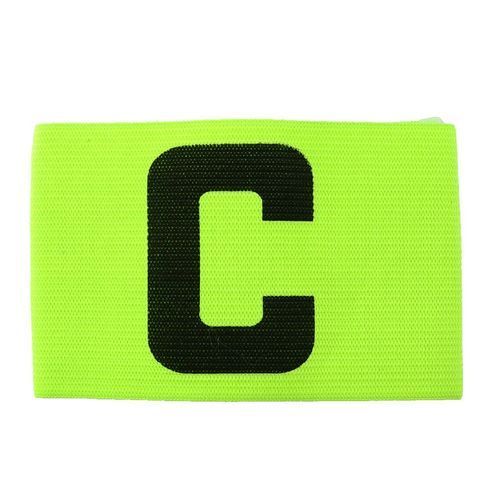 NEW Football Soccer Captain Armband Flexible Sports Adjustable Player Bands Fluorescent  Colorful(GREEN)