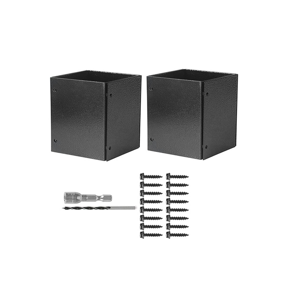 Stainless Steel Adjustable (Range 3.3-6Inch) Post Protector,Protects Wooden Mailboxes Fences From Lawnmower Rain Damage