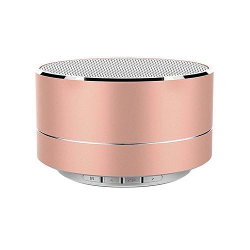 Mini Portable Bluetooth Wireless Speaker Super Bass For Tablet PC MP3 Smartphone, Rose Gold HT-S